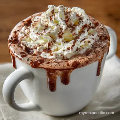 Hot Chocolate with Whipped Cream: The Best Rich Velvet Mug Recipe Recipe Card