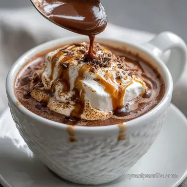 Velvety Hot Chocolate Mix The Chefs Secret DutchProcess Recipe Recipe Card