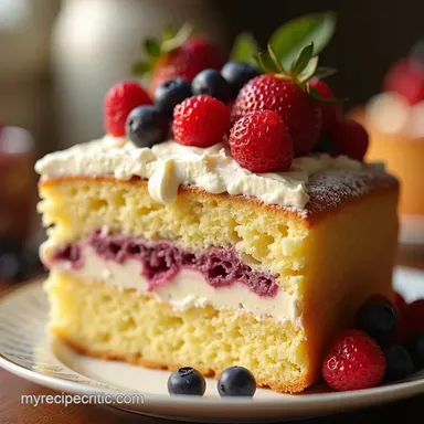 Victoria Sponge Easy British Cake Recipe Recipe Card