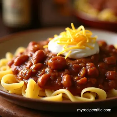 Wendys Copycat Chili in the Slow Cooker Proper Comfort Recipe Card