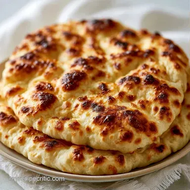 Easy Yeast Free Flatbread Crust: 26 Min Recipe Card