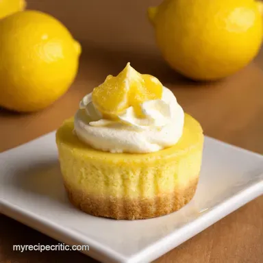 Mini Lemon Cheesecakes Zesty Dream Bites Recipe Recipe Card