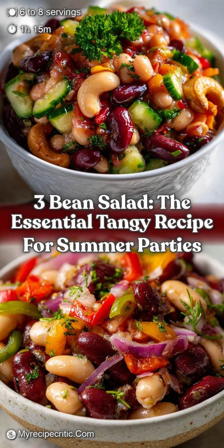 3 Bean Salad: The Essential Tangy Recipe for Summer Parties