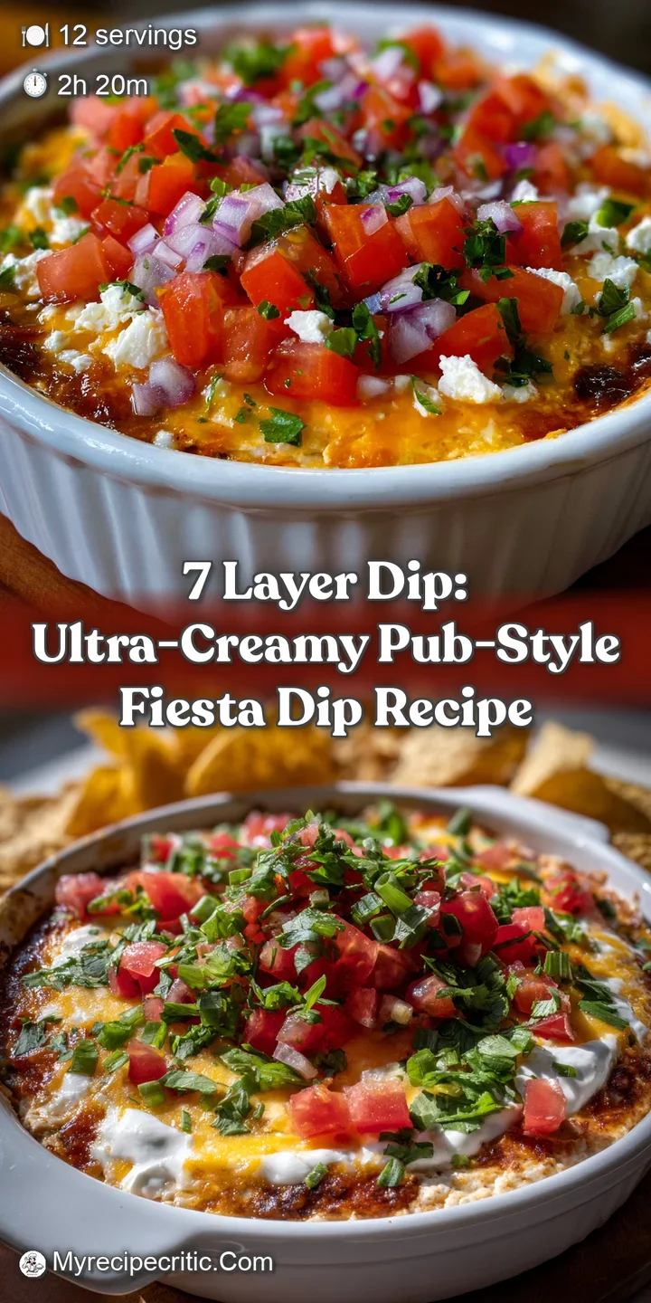 7 Layer Dip: Ultra-Creamy Pub-Style Fiesta Dip Recipe