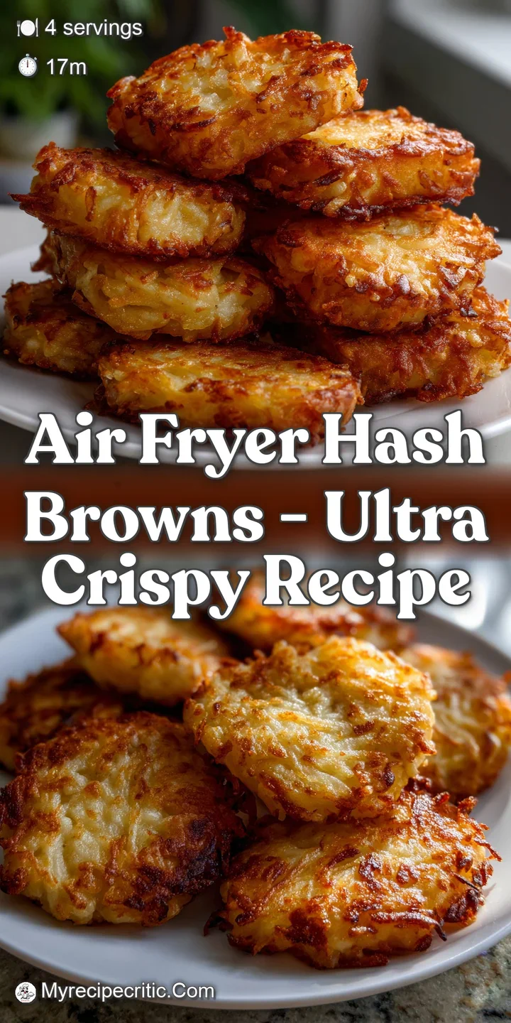 Air Fryer Hash Browns - Ultra Crispy Recipe