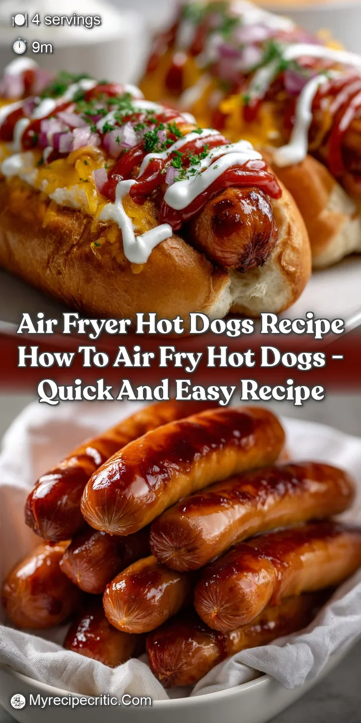 air fryer hot dogs recipe how to air fry hot dogs - Quick and Easy Recipe