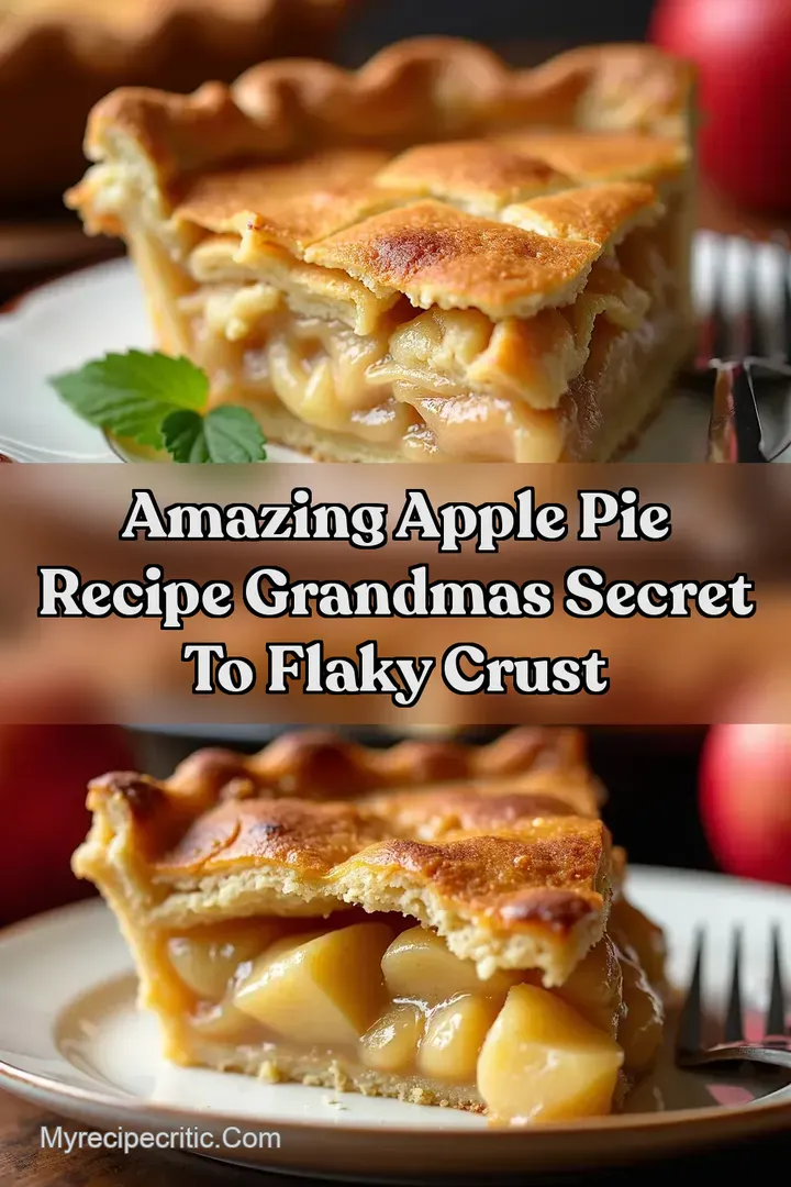 Amazing Apple Pie Recipe Grandmas Secret to Flaky Crust