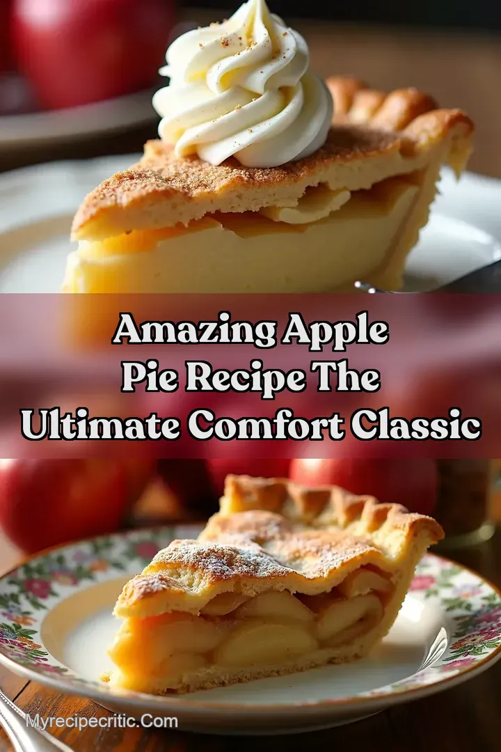Amazing Apple Pie Recipe The Ultimate Comfort Classic
