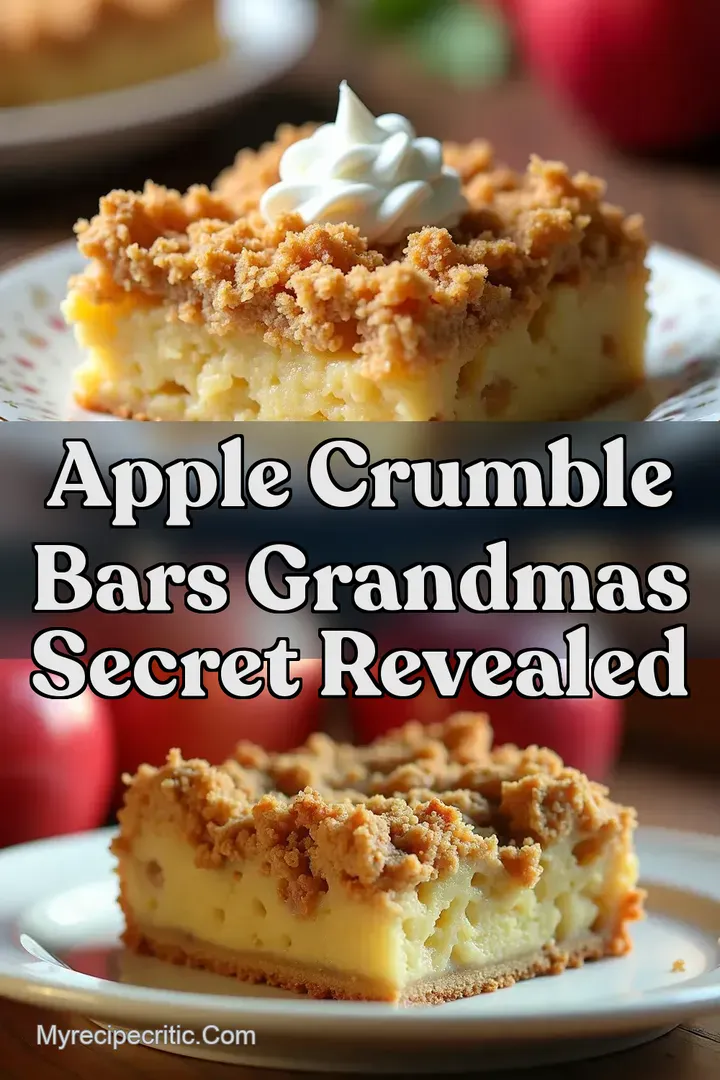 Apple Crumble Bars Grandmas Secret Revealed