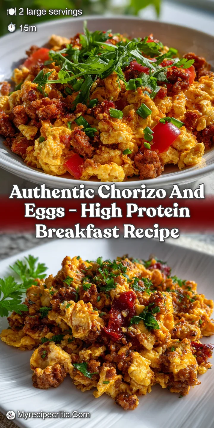 Authentic Chorizo and Eggs - High Protein Breakfast Recipe