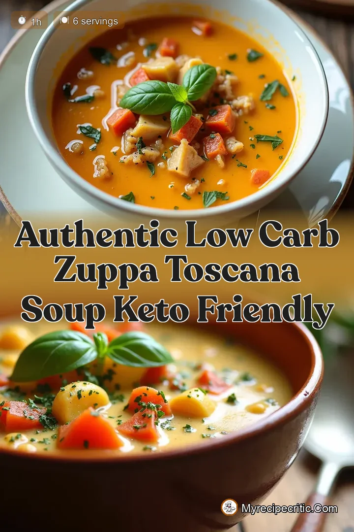 Authentic Low Carb Zuppa Toscana Soup Keto Friendly