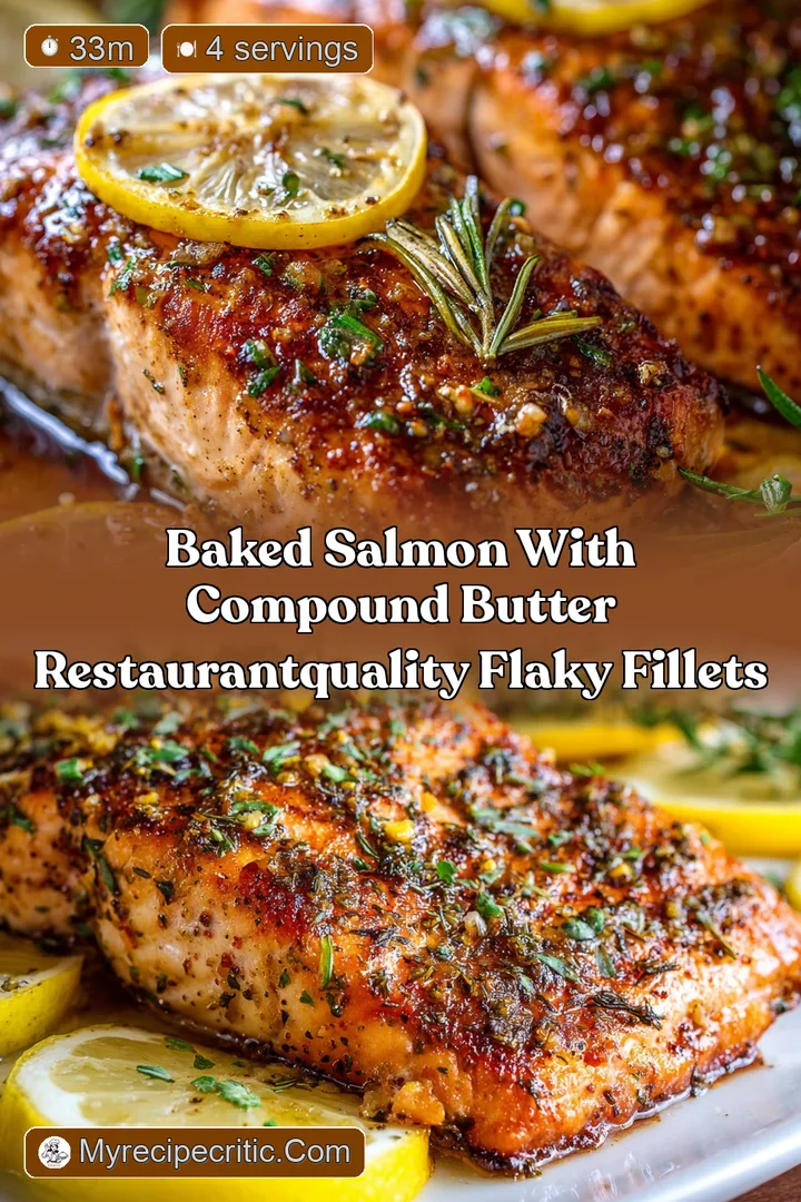 Baked Salmon with Compound Butter RestaurantQuality Flaky Fillets