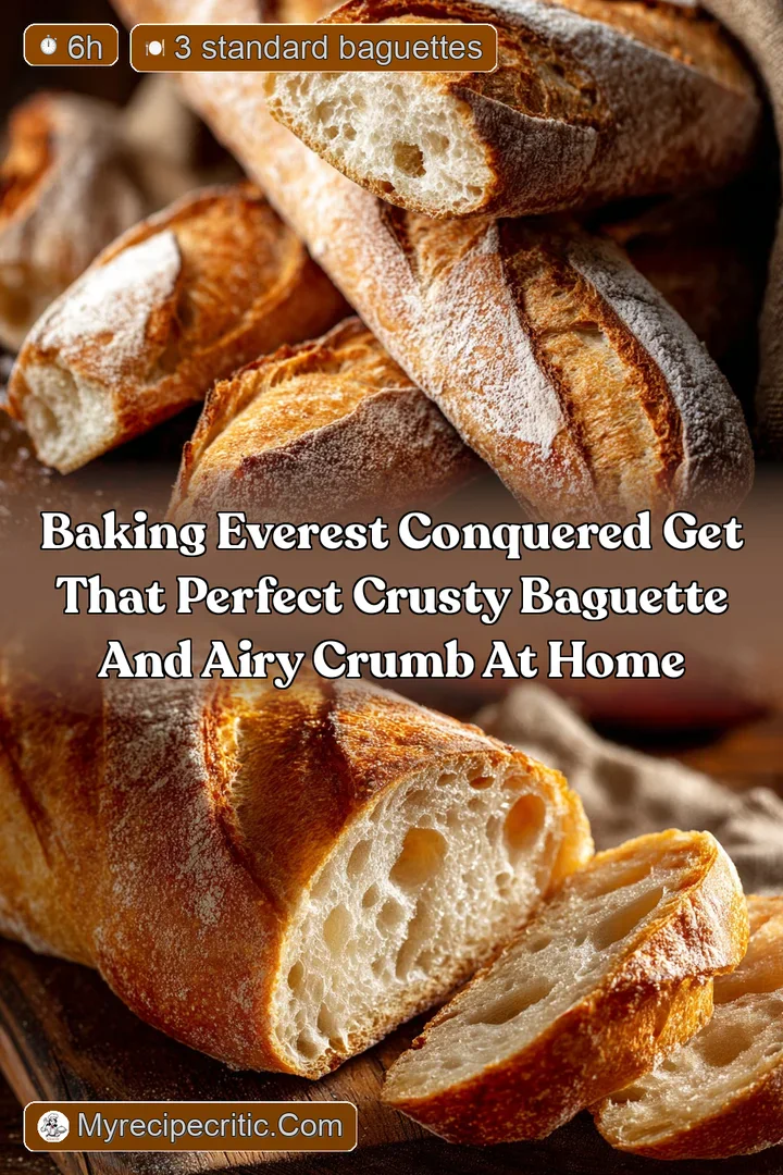 Baking Everest Conquered Get that perfect Crusty Baguette and Airy Crumb at Home