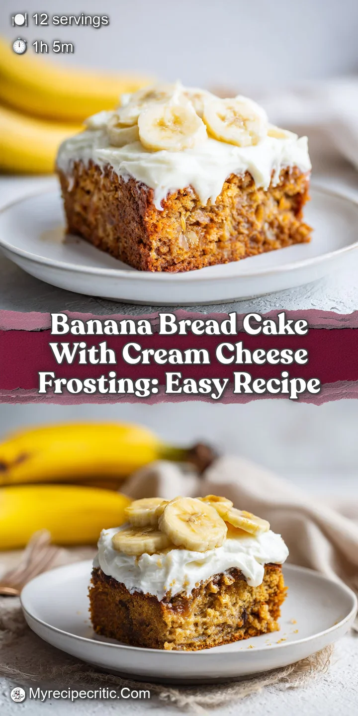 Close-up reveals moist banana cake with creamy frosting peaks. Sprinkles add playful texture to this comfort food.