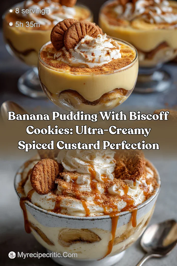 Banana Pudding with Biscoff Cookies: Ultra-Creamy Spiced Custard Perfection