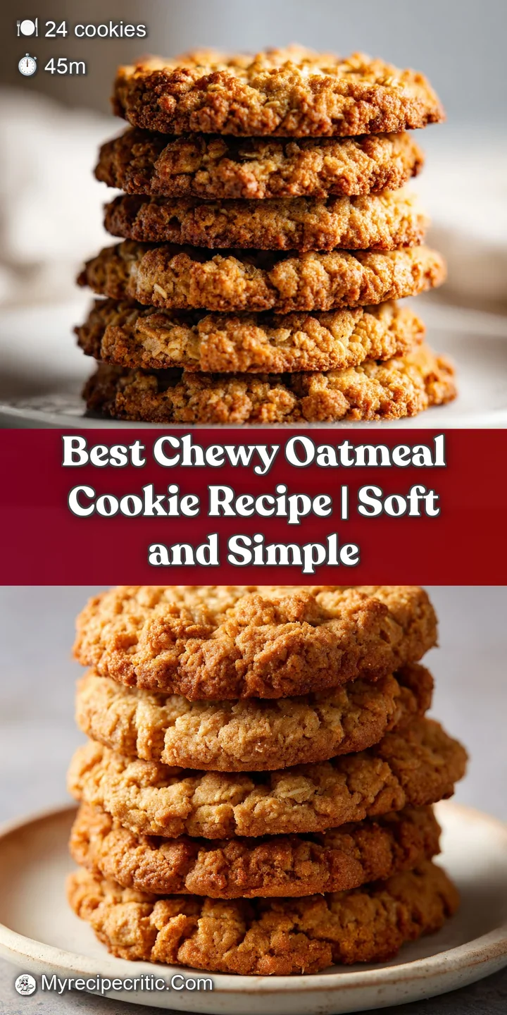 Close-up of a freshly baked oatmeal cookie showing soft, chewy texture with hints of cinnamon and melted butter.