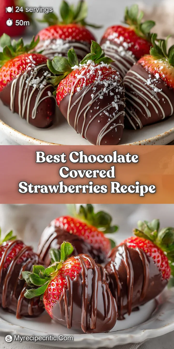 Close-up of a decadent chocolate-covered strawberry, revealing the smooth, rich chocolate and juicy red fruit inside. A sw...