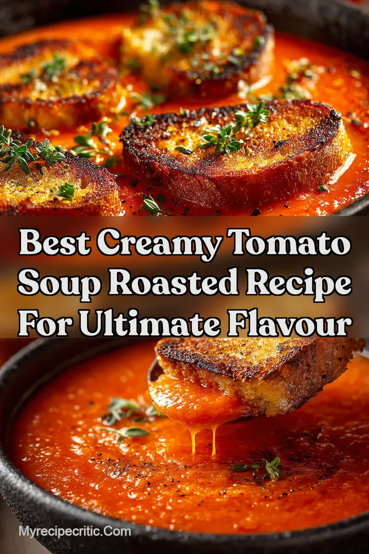 Best Creamy Tomato Soup Roasted Recipe for Ultimate Flavour