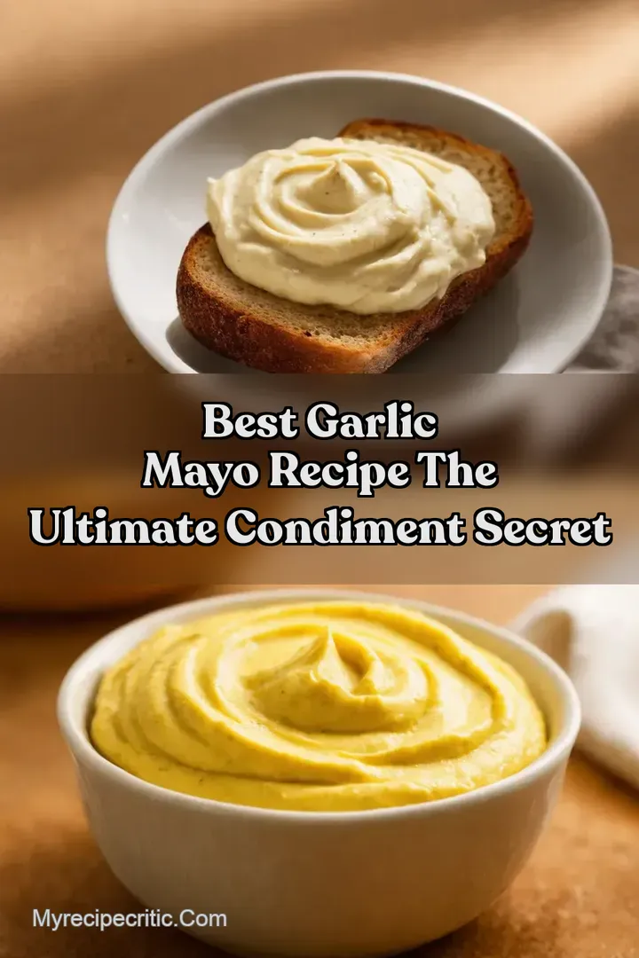 Best Garlic Mayo Recipe The Ultimate Condiment Secret