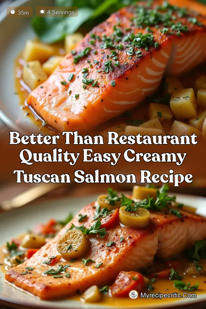 Better Than Restaurant Quality Easy Creamy Tuscan Salmon Recipe