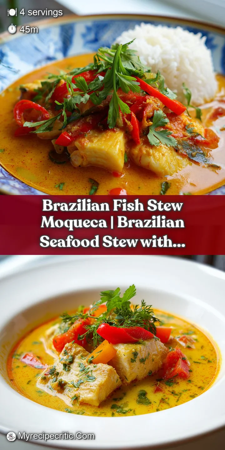 Close-up of a succulent white fish fillet in a rich, creamy yellow coconut broth, glistening under soft light.