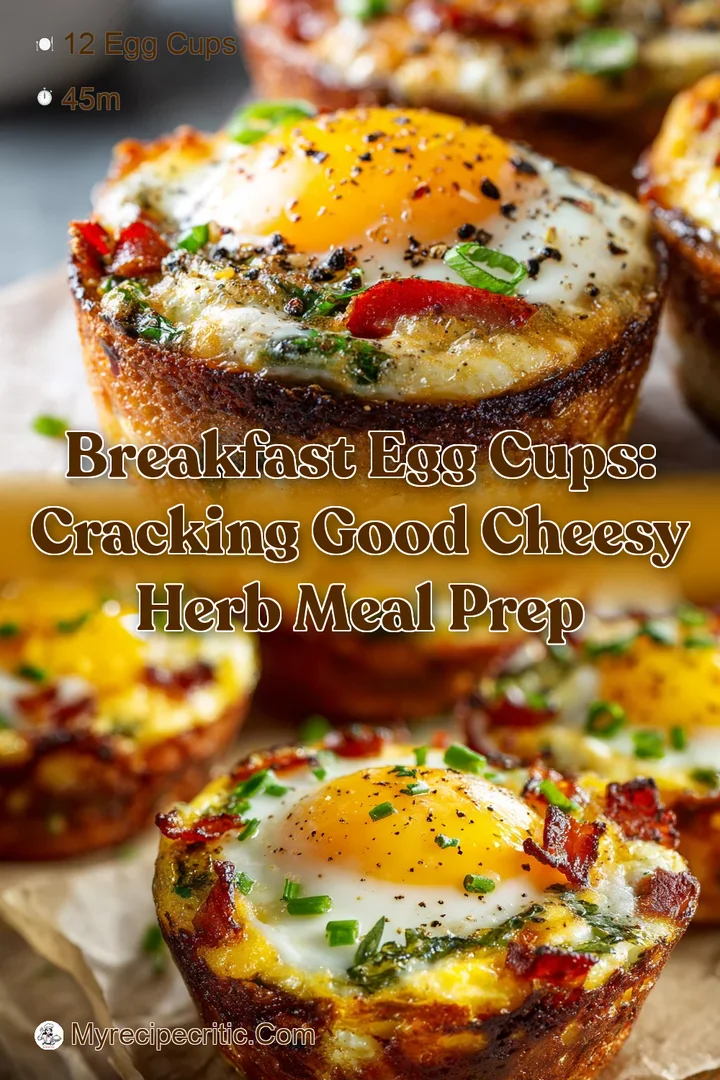 Breakfast Egg Cups: Cracking Good Cheesy Herb Meal Prep
