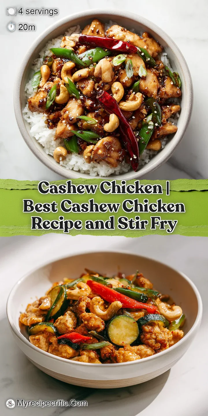 Close-up of succulent, golden-brown chicken bites coated in a glossy, savory sauce with scattered toasted cashews.