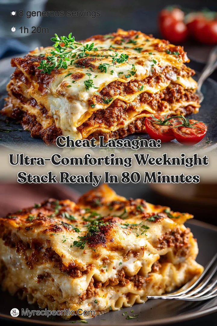 Cheat Lasagna: Ultra-Comforting Weeknight Stack Ready in 80 Minutes