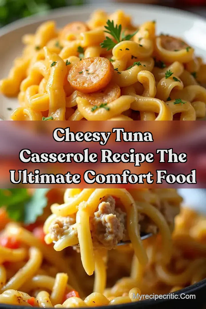 Cheesy Tuna Casserole Recipe The Ultimate Comfort Food