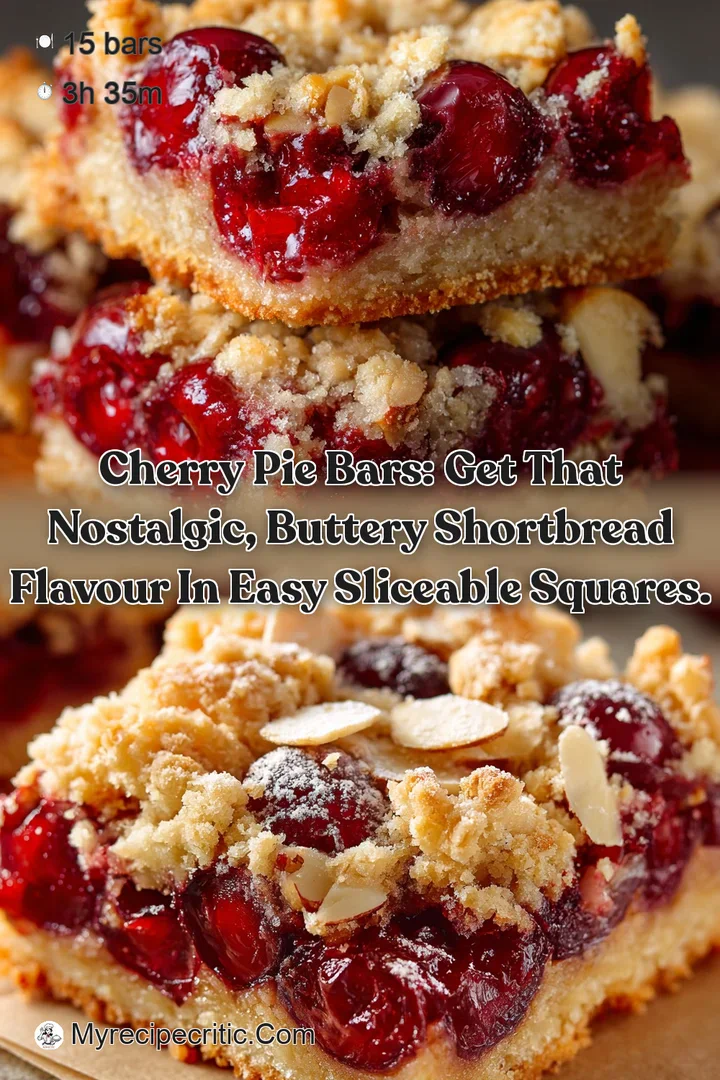 Cherry Pie Bars: Get that nostalgic buttery shortbread flavour in easy sliceable squares.