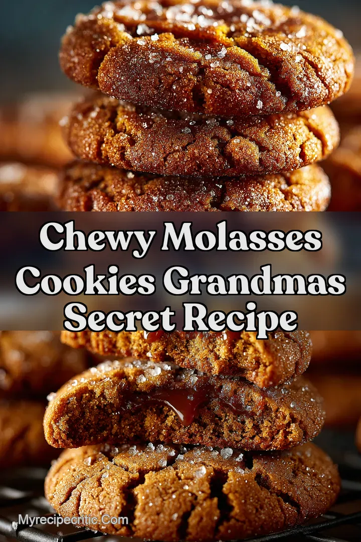 Chewy Molasses Cookies Grandmas Secret Recipe