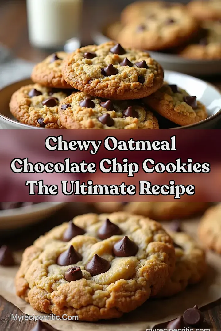 Chewy Oatmeal Chocolate Chip Cookies The Ultimate Recipe