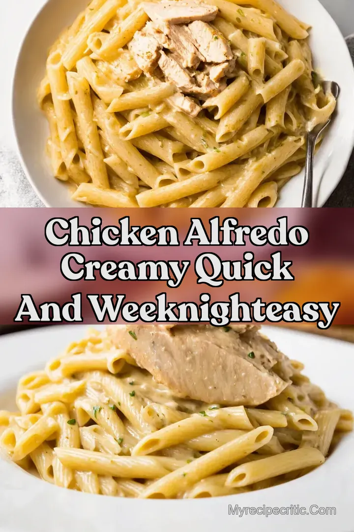 Chicken Alfredo Creamy Quick and WeeknightEasy