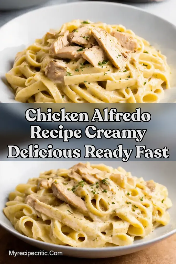 Chicken Alfredo Recipe Creamy Delicious Ready Fast