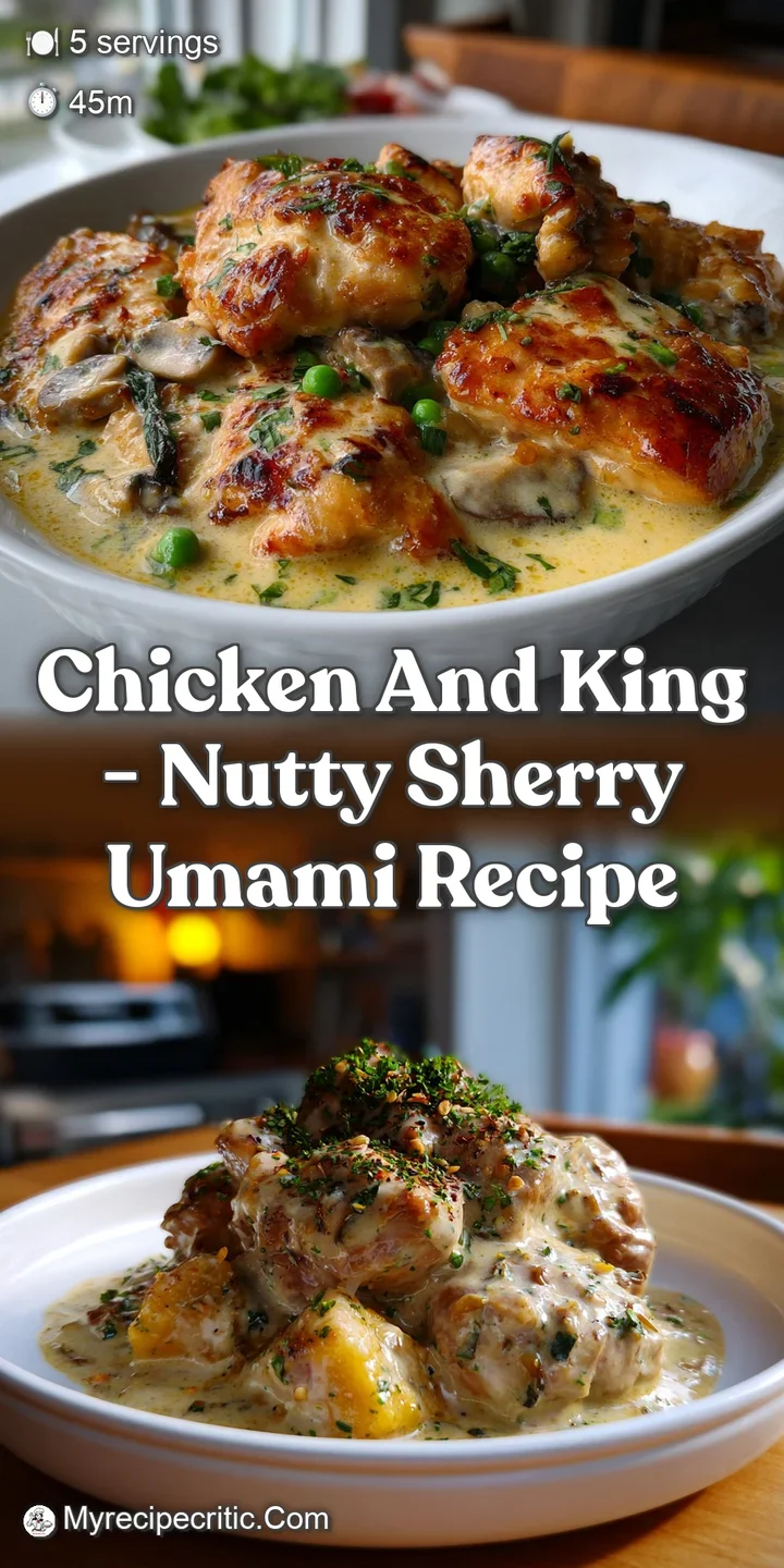chicken and king - Nutty Sherry Umami Recipe