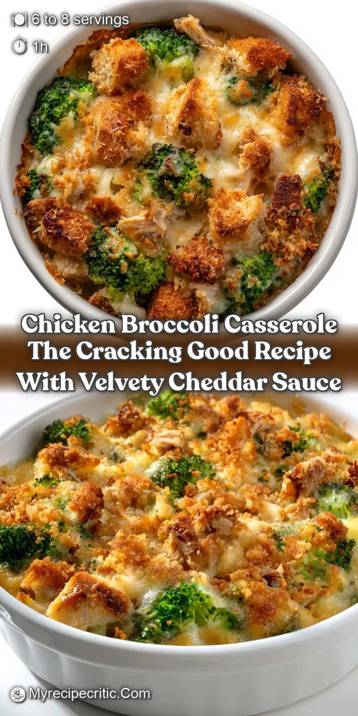 Chicken Broccoli Casserole The Cracking Good Recipe with Velvety Cheddar Sauce