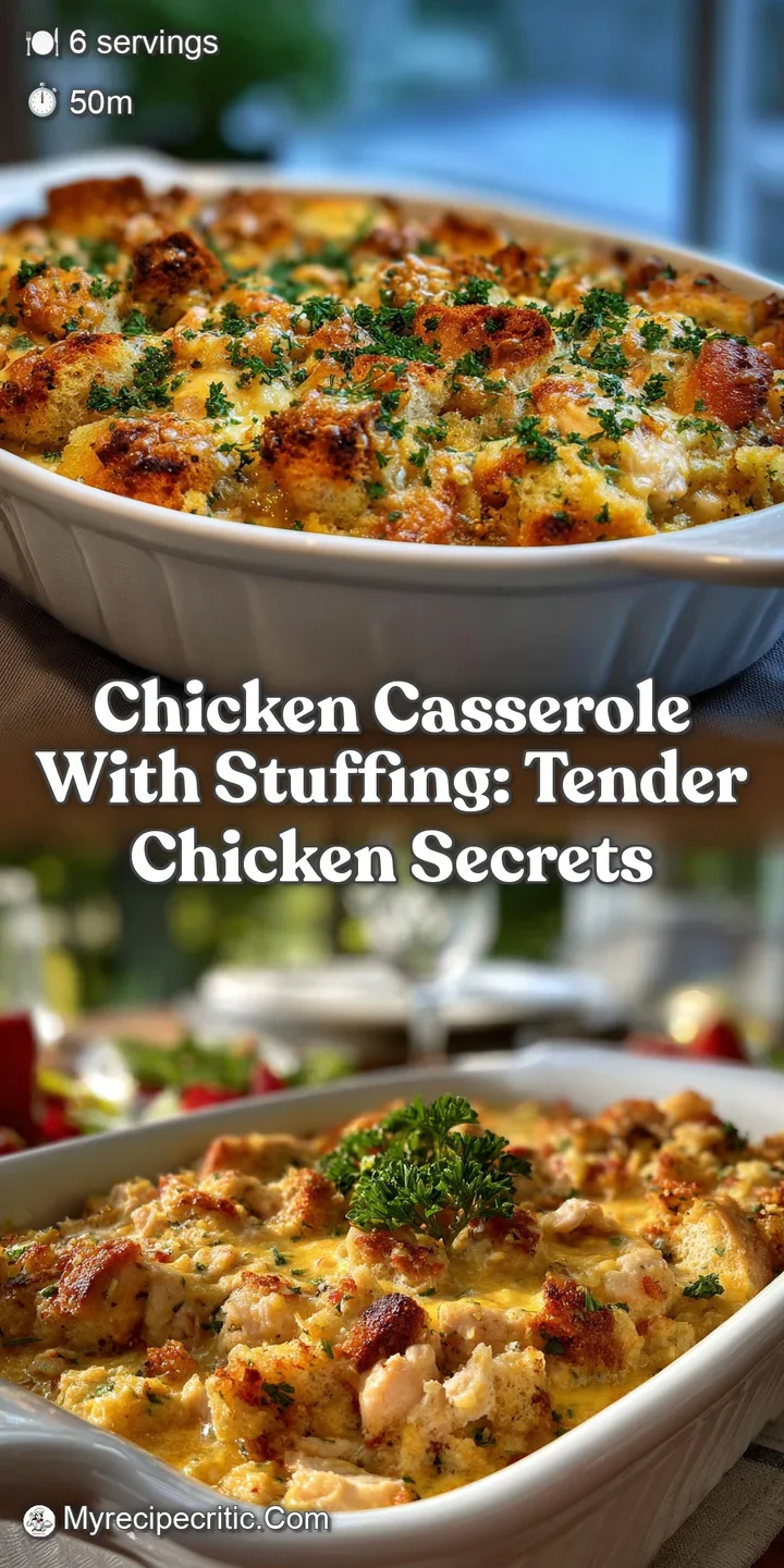 Chicken Casserole with Stuffing: Tender Chicken Secrets