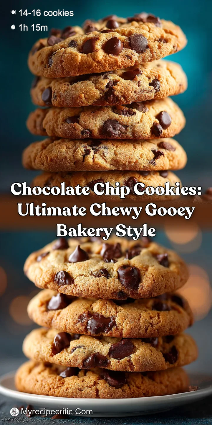 Chocolate Chip Cookies: Ultimate Chewy Gooey Bakery Style