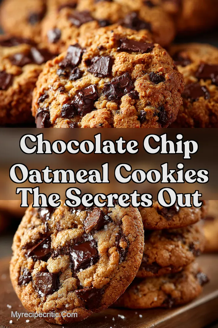 Chocolate Chip Oatmeal Cookies The Secrets Out