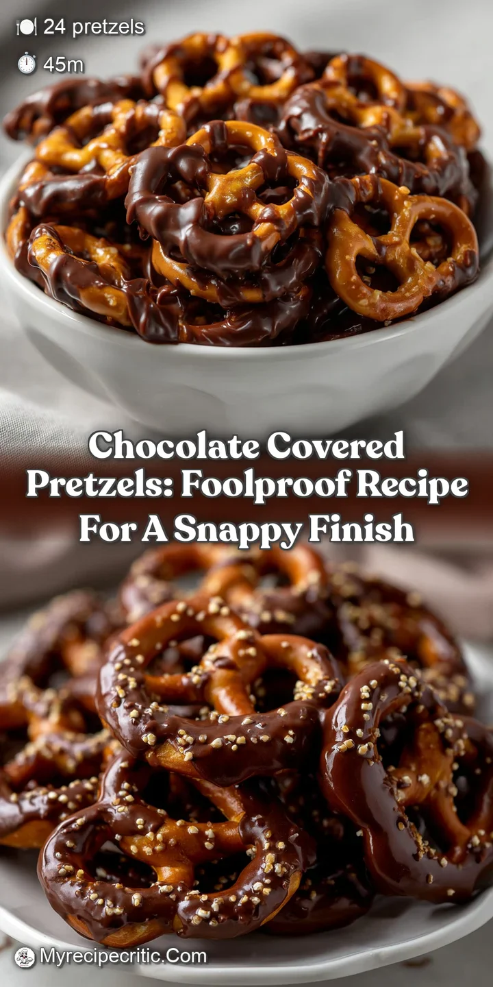 Chocolate Covered Pretzels: Foolproof Recipe for a Snappy Finish