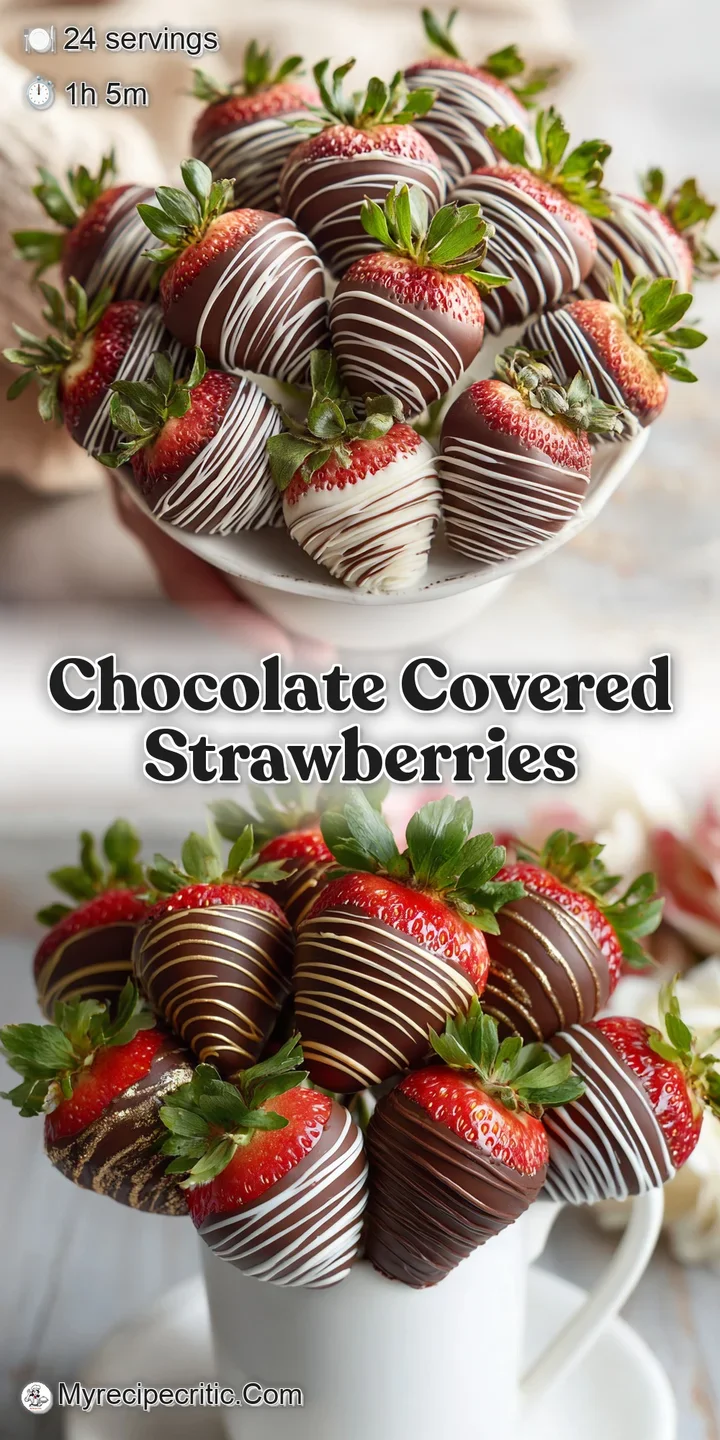 Close-up of a chocolate-covered strawberry; rich, dark chocolate contrasting with the bright, juicy red fruit.