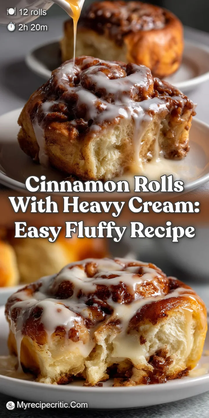 Cinnamon Rolls with Heavy Cream: Easy Fluffy Recipe