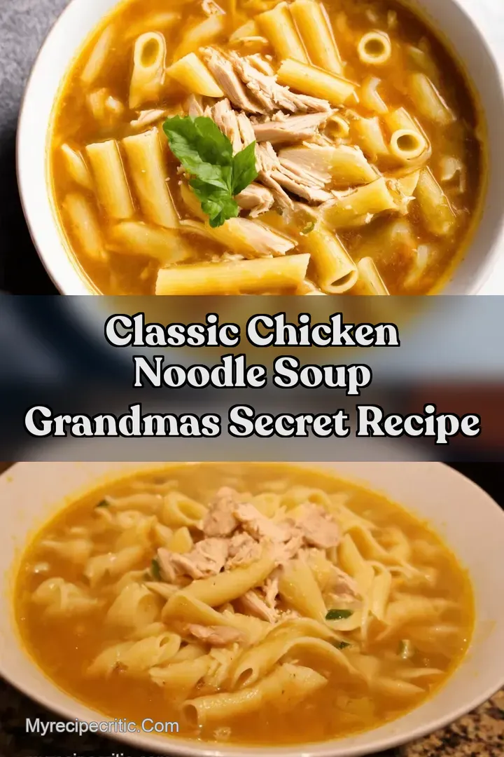 Classic Chicken Noodle Soup Grandmas Secret Recipe