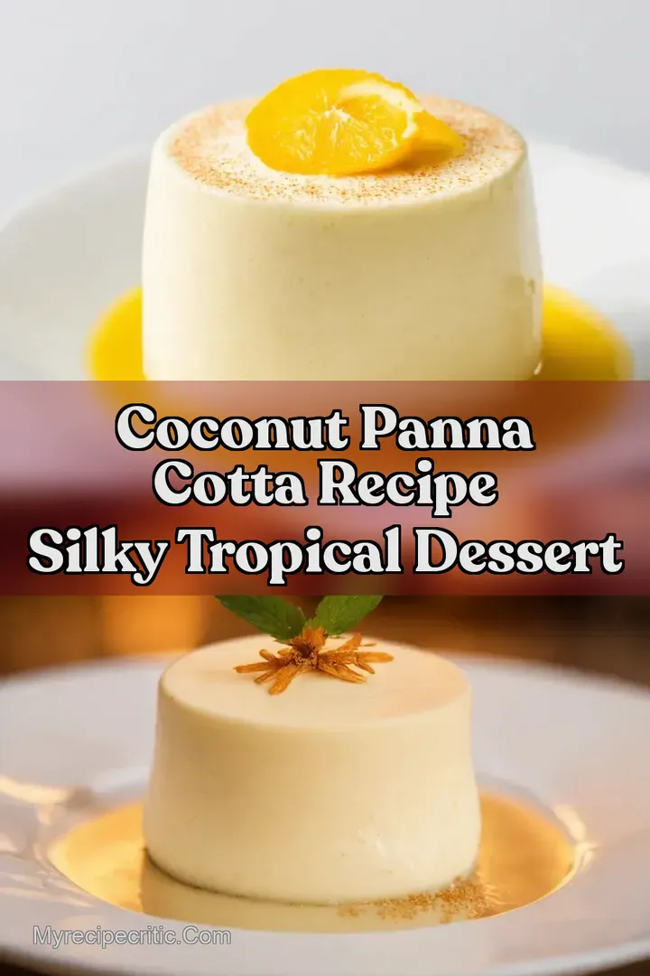 Coconut Panna Cotta Recipe Silky Tropical Dessert