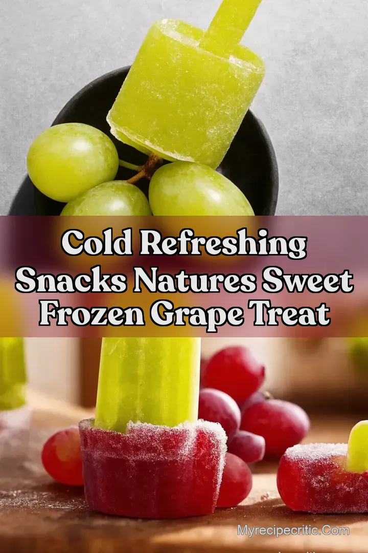 Cold Refreshing Snacks Natures Sweet Frozen Grape Treat