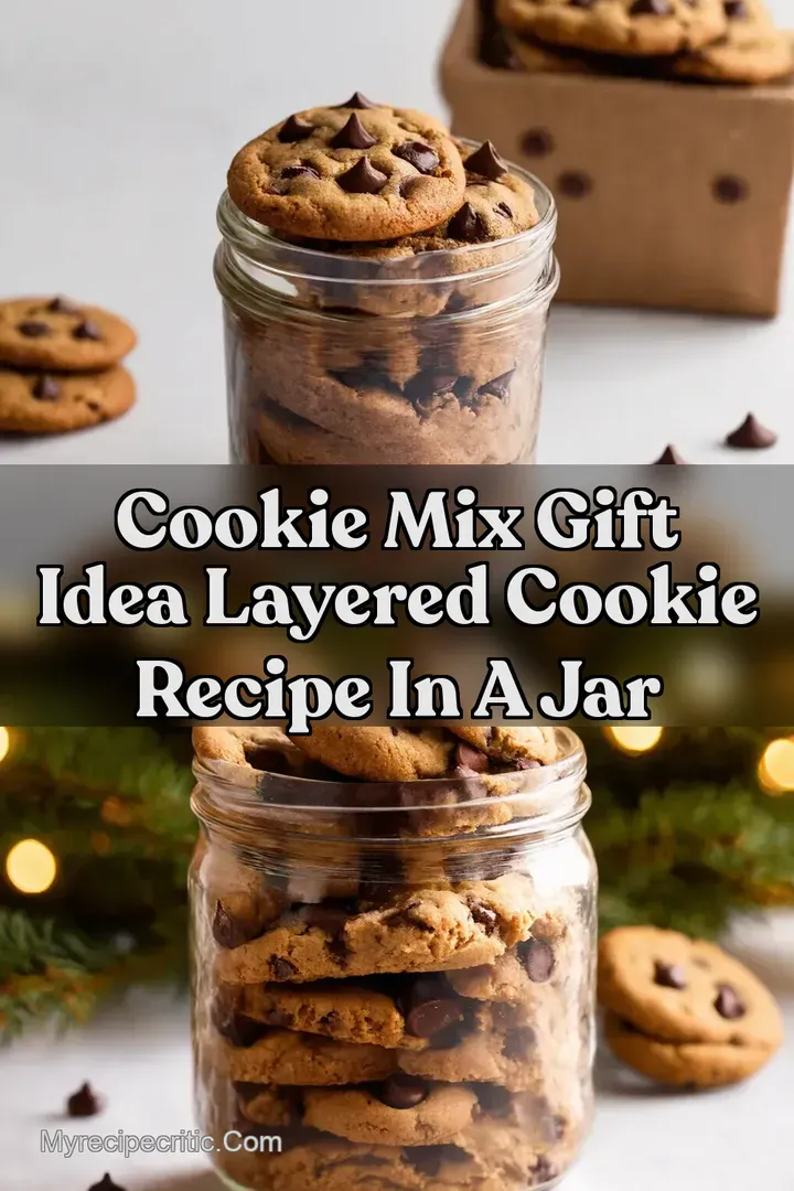 Cookie Mix Gift Idea Layered Cookie Recipe In A Jar