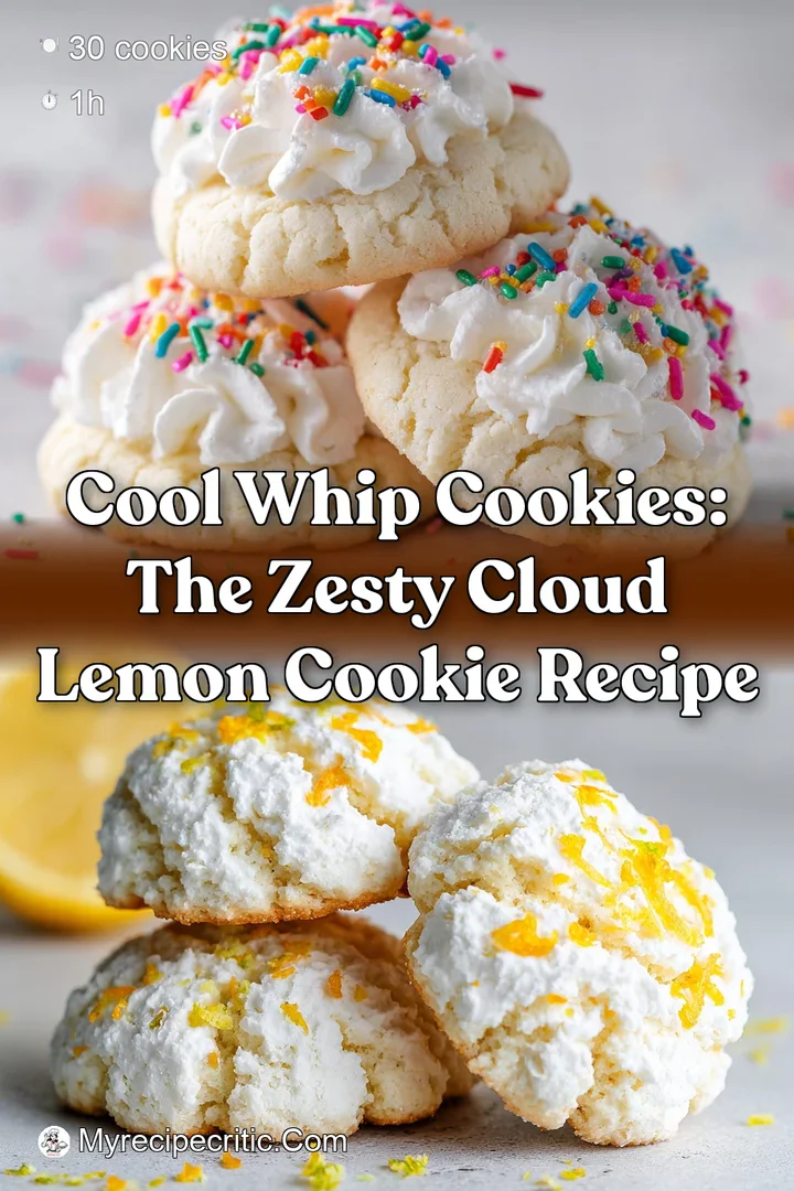 Cool Whip Cookies: The Zesty Cloud Lemon Cookie Recipe