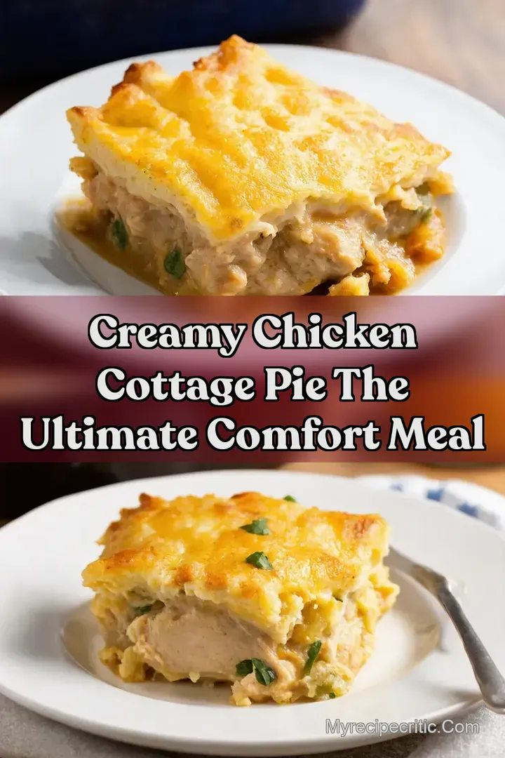 Creamy Chicken Cottage Pie The Ultimate Comfort Meal