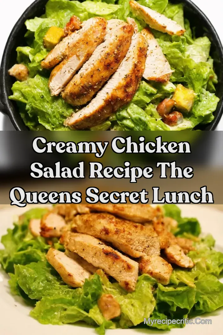 Creamy Chicken Salad Recipe The Queens Secret Lunch