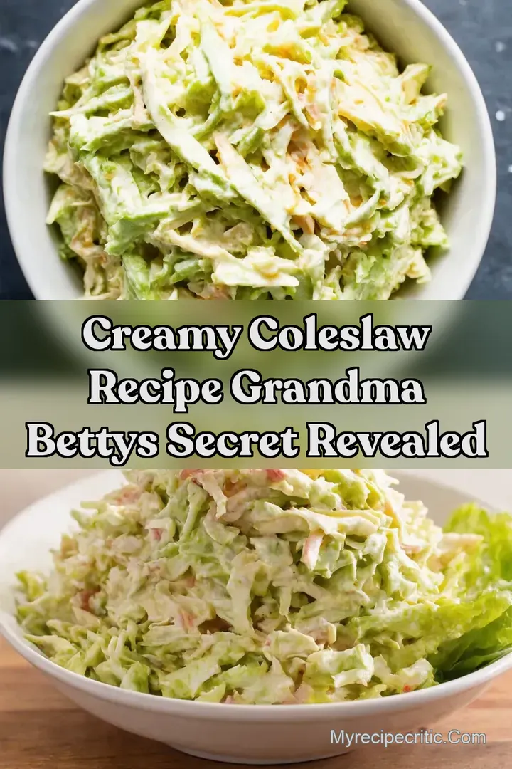 Creamy Coleslaw Recipe Grandma Bettys Secret Revealed